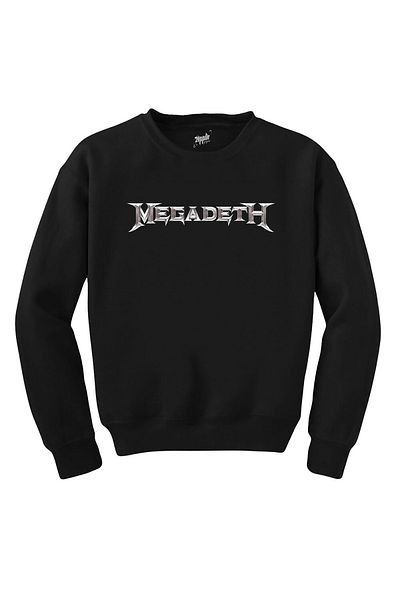 Z zepplin Megadeth Logo Black Sweatshirt