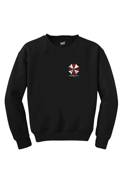 Z zepplin Resident Evil Umbrella Corp Black Sweatshirt