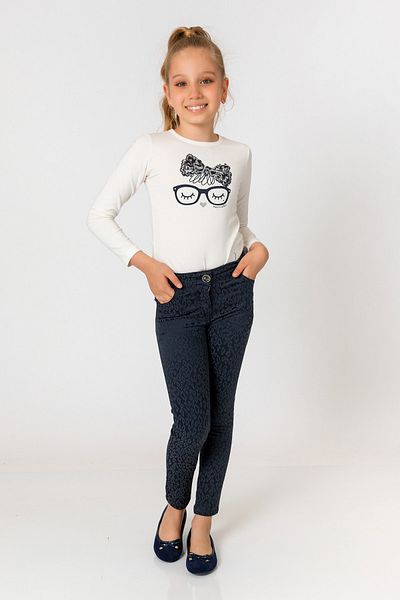 incity Girl's Navy Blue Trousers