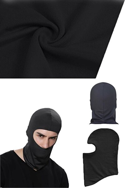 YclShop Motosiklet Kask Içi Yüz Ve Kar Maskesi Siyah