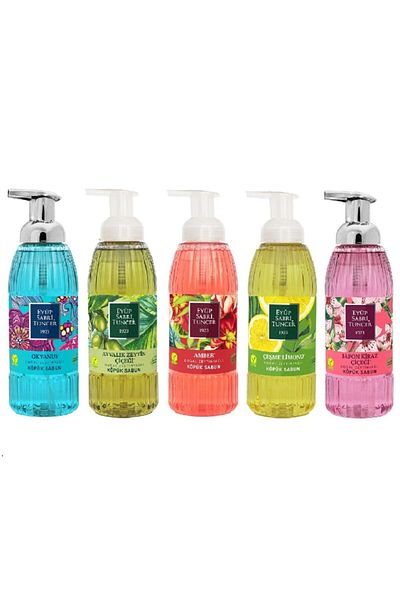 Eyüp Sabri Tuncer Natural Olive Oil Mixed Foam Soap 500 ml 5 Pieces