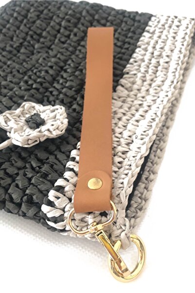 Alfa Tasarım Curea de mână din piele naturală (22 cm) Inel elastic de 2 cm - culoare cămilă / cu accesorii aurii