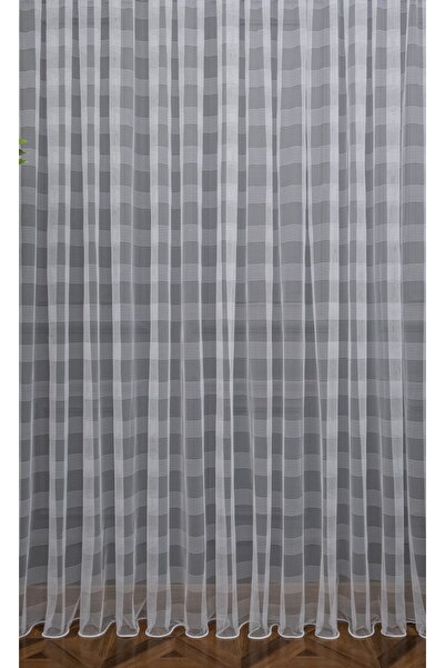 perdealemi Спортивний візерунок стрічкою Біла рівна тюлева штора, 100x250, Но...