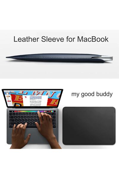 WIWU Laptop Bag Leather Handbag MacBook Air Pro Case 15Inch Pouch Case