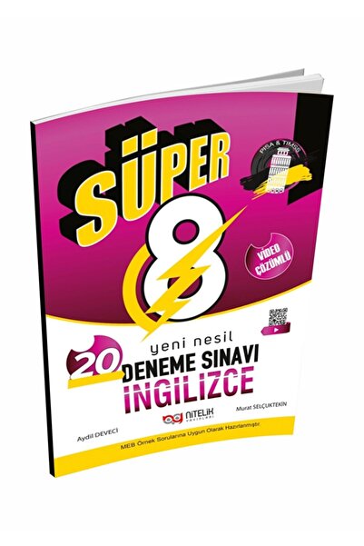Nitelik Yayınları 8. Sınıf Süper Ingilizce Yeni Nesil 20'li Deneme Sınavı