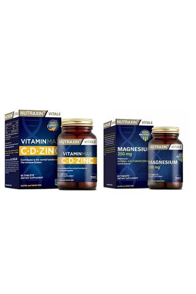 Nutraxin Magnesium 250mg + Vitamin Max 60 Tablets