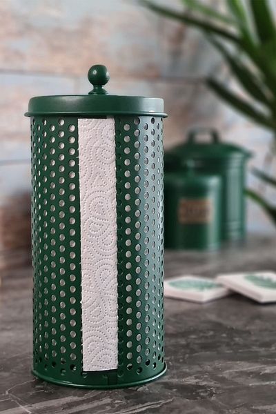 The Mia Towel Napkin Holder 30 X 14 Cm - Dark Green