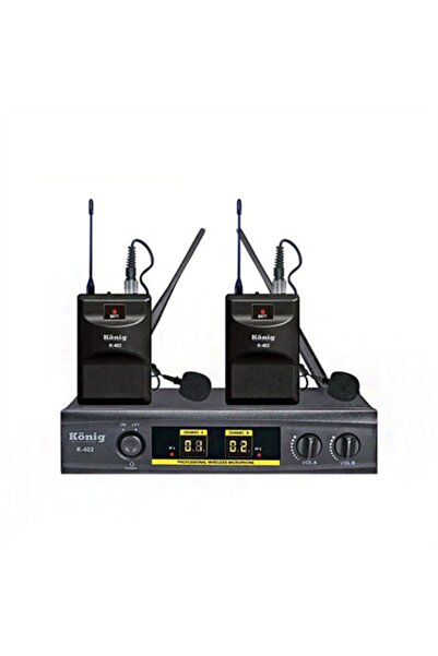 König K-402 2 Yaka 2-kanal Uhf Telsiz Mikrofon