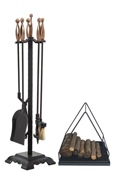 KOCHERHOME Şömine Maşa Takımı Ve Odunluk Set