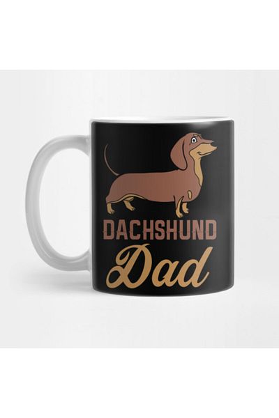 Pixxa كوب كلاسيكي من Best Dog Dad Ever Dachshund