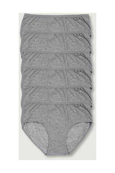 Tutku Γυναικείο Γκρι Plus Size Bato κιλότ 6 τεμαχίων