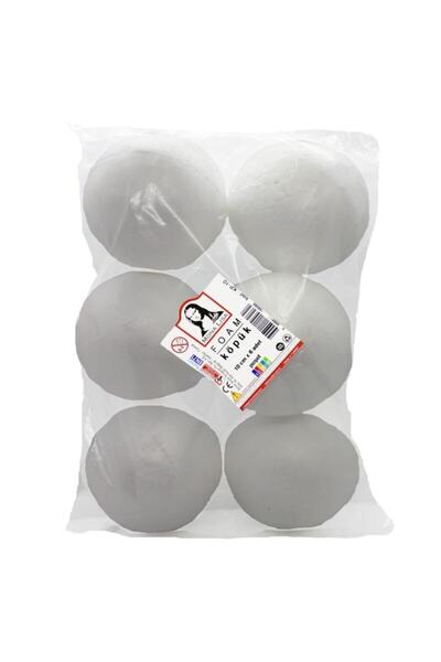 Genel Markalar Hobi El Işi Süsleme Malzemeleri Strafor Köpük Top 10 Cm 6 Adet