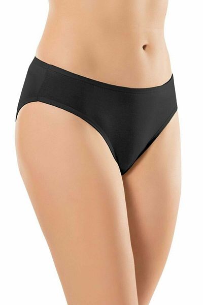Belinay Chiloți bikini pentru femei din bumbac modal negru - Set de 6