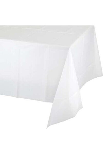 TATLI GÜNLER Balonpark Beyaz Kullan At Plastik Masa Örtüsü Doğum Günü Partisi 120x180cm