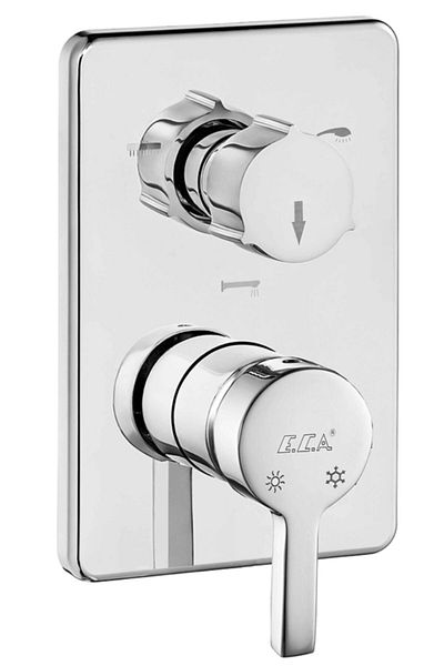 Eca Mina Built-in Shower Bath Faucet Surface Mounted 3 Way102167304h-k