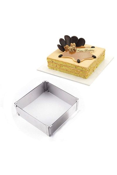 Nar kalıp Narkalıp Square Adjustable Cake Mold 20x40ccm Depth 6cm