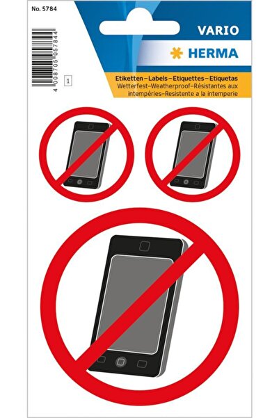 Herma Home Warning Label Mobile Phone Prohibit