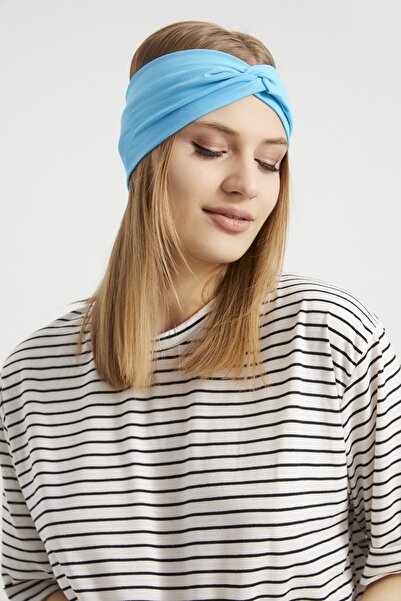 Butikgiz Ocean Blue, Boutique Design Bandana Bandana pentru damă, Extra Moale, Flexibila, Natural, Bumbac Pieptanat