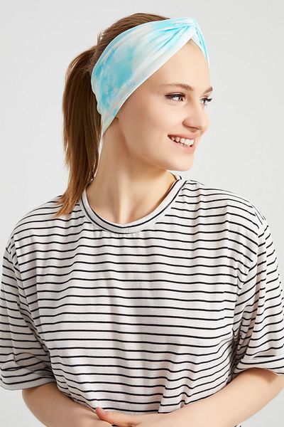 Butikgiz Batik Bulut, Boutique Design Women's Bandana Hair Band, Extra Soft, Flexible, Natural, Combed Cotton