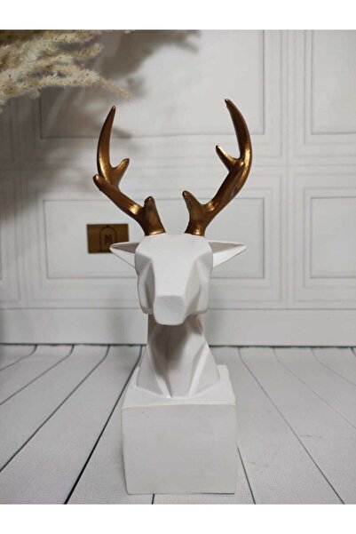 biomaxi plus Kaideli Kübik Geyik Heykeli Biblo (23x9cm)