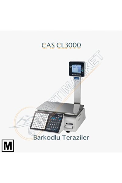 CAS Cl 3000 15kg Barkodlu Terazi