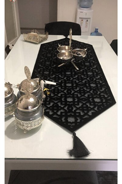 NURHAN HOME COLLECTION Νέο Seljuk Model Black Color Table Runner