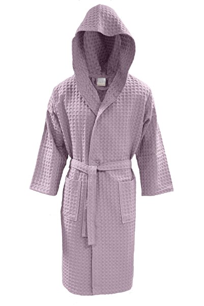 Lucy and Home %100 Pamuk Unisex Pike Bornoz Gül Kurusu