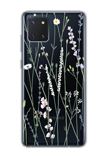 Spoyi Samsung Galaxy Note 10 Lite Pole Tasarımlı Süper Şeffaf Telefon Kılıfı