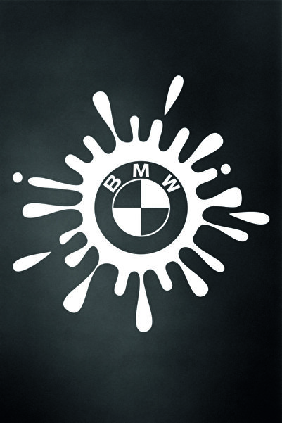 Maral Grup BMW Tank Cover - 10 Cm White Drop Pattern Sticker