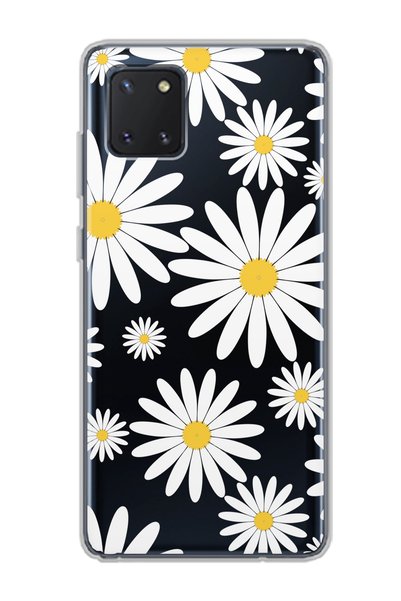 Spoyi Samsung Galaxy Note 10 Lite Transparent Daisy Design Super Transparent ...