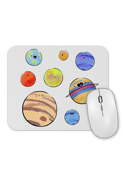 Baskı Dükkanı Planets 02 Mouse Pad