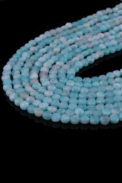 Dünya Doğal Taş 4x2 mm Facet Cut Amazonite Stone Array - Dizi0273
