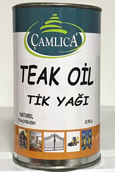 Çamlıca Boya 1. Sınıf Teak Oil (tik Yağı) 0.75 Litre
