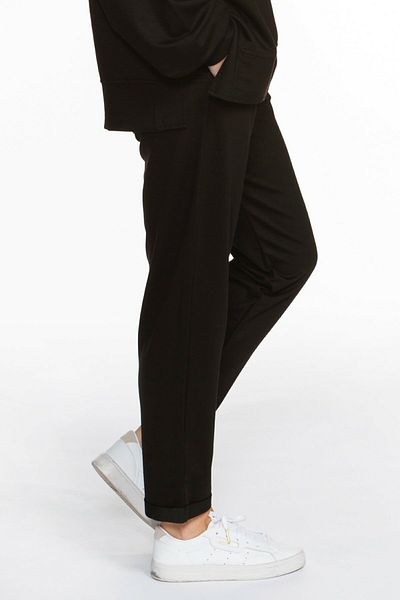 BASIC&CO Women's Rhea Black Jogger Pants