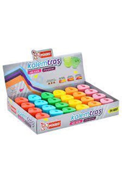 Mikro Kalemtraş Büyük Hazneli Çift Gözlü Kalemtraş