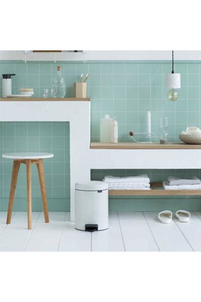 Brabantia Bra 112065 Newıcon White Ped. Garbage Bucket 5L