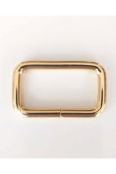 angel çanta aksesuar حلقة مستطيلة 4 سم ذهبي فاتح
