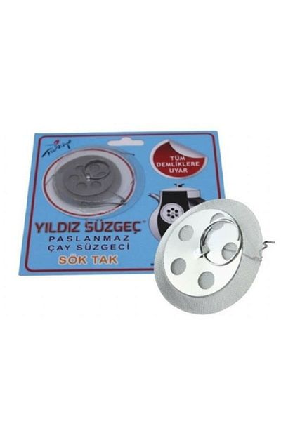 PAPATYAMDEKOR ZÜCCACİYE Metal Strainer Attached to the Teapot 5 Pieces