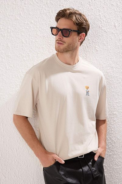 Trendyol Collection Unisex Regular Cut Printed Ready-Made Garment Tmnss25Ts00161