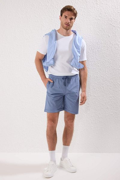 Trendyol Collection TMNSS25SR00001 Modell Blaue Shorts und Bermudas