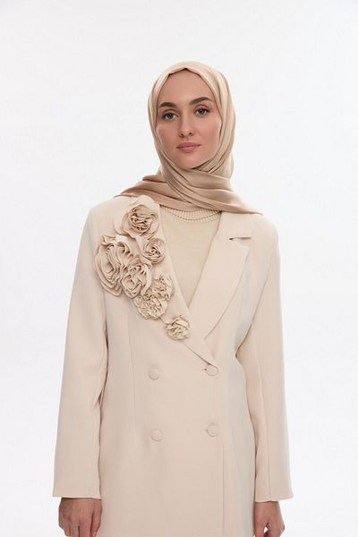 MİRSOY SCARF Βραδινό φόρεμα με μοτίβο Janjan - Χρυσό