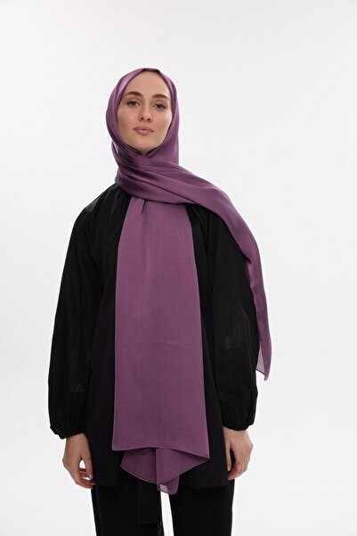 cs camellia scarf Şal Idol Satin Janjan - Prune deschis