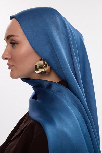 MİRSOY SCARF Indigo R Σάλι Ζουμάν