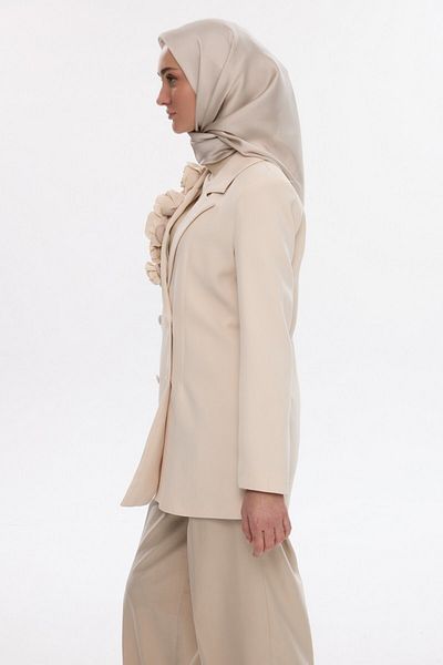 MİRSOY SCARF Icon Janjan Φουλάρι Abiyelik-λευκή Mulberry