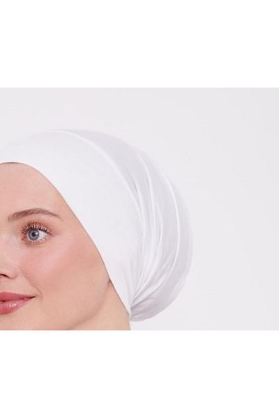 MİRSOY SCARF White Seamless Bonnet