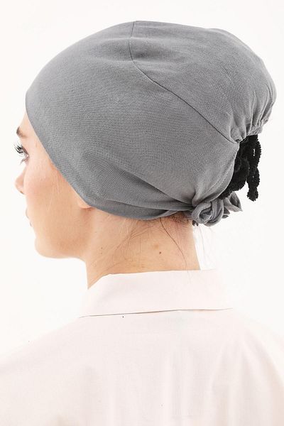 MİRSOY SCARF Bonnet-Gray Seamless Design