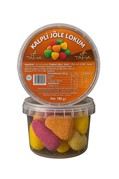TA-HA KALPLİ JÖLE LOKUM 185 GR 1 ADET