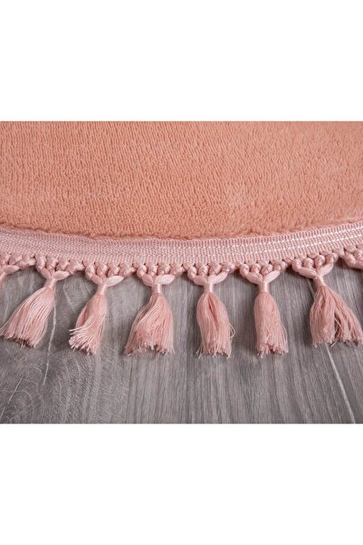 Myevilla My Evilla Modern Decorative Oval Weave Fringed Simirna Plush Carpet Runner