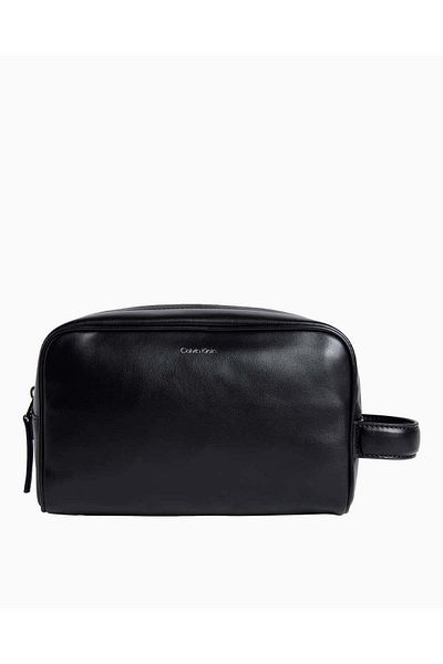Calvin Klein Men Black Ck Sleek Washbag