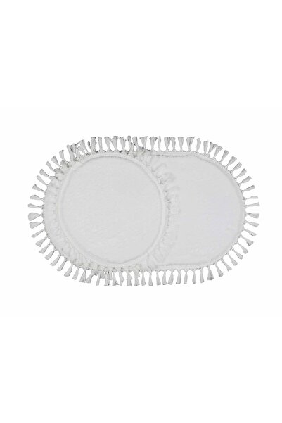 Myevilla My Evilla Modern Simirna Dekoratif Peluş Oval Ponpon Saçaklı Klozet Takımı